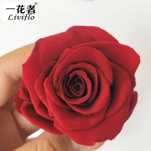 핫 세일 제품 직경 3-4 cm 장미 꽃 머리 영원한 보존 된 영원히 꽃