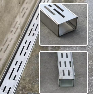 Bandeja de drenaje de acero inoxidable 304 316 de venta directa de fábrica para canalón modular, supermercado, patio trasero y estación de tren - Product Image 5