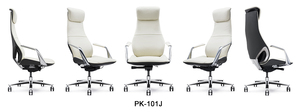 Silla ejecutiva de oficina de cuero ajustable, diseño ergonómico de espalda alta, ejecutiva Boss - Product Image 5