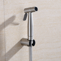 Ensemble de pulvérisateur de bidet en acier inoxydable 304, mural, haute pression, robinet de nettoyage de toilettes, douchette de bidet portative avec tuyau