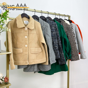 Abrigos Cortos de Lana de Invierno <span class=keywords><strong>para</strong></span> Mujer, de Lujo, Tejidos, Mezcla de Lana, <span class=keywords><strong>Ropa</strong></span> Usada, Prendas Exteriores Clásicas, Abrigo Corto Informal - Product Image 6