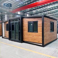 Maison mobile modulaire de 20 pieds et 40 pieds, 2 chambres, luxe, portable, préfabriquée, petite maison préfabriquée, maison conteneur extensible pour l'Australie