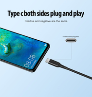 Câble USB Type C 1m 2M, charge rapide 3A, câble USB Type C en nylon, OEM ODM, câble Type C à charge rapide pour Android iPhone 15