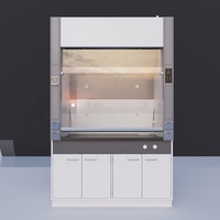 Meubles de laboratoire personnalisés, ventilation haute efficacité, hotte à fumée intégrée en acier résistant à la corrosion avec ventilateurs d'évacuation