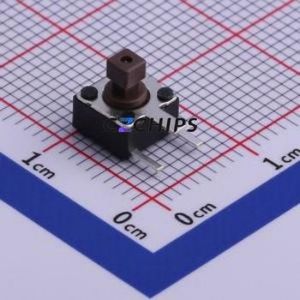 DTSAG-644N-S-V Tactile Switch Through hole Switch Single Pole Single Throw Rectangle Button Right Angle Insert 6.2mm - Product Image 1