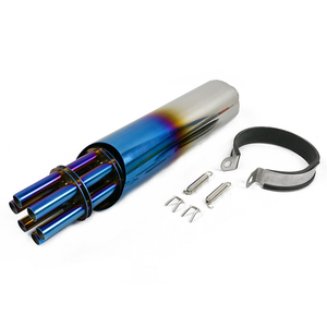 125cc moto en acier inoxydable scooter tuyau d'échappement silencieux pour scooter gy6 Vespa Primavera <span class=keywords><strong>4T</strong></span> Sprint <span class=keywords><strong>125</strong></span>/150 gsxr1300 <span class=keywords><strong>Yamaha</strong></span> - Product Image 1
