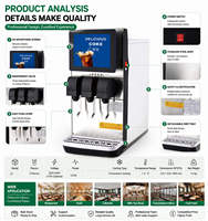 Distributeur de boissons gazeuses à 3 buses OEM ODM, machine à soda froide commerciale pour usage professionnel en restaurant