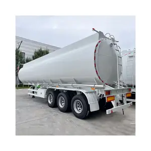 3 Axles Carbon Steel Stainless Aluminum Alloy Liquid Oil Fuel Petrol Diesel Gasoline Crude Water Milk LNG Tank Semi Trailer