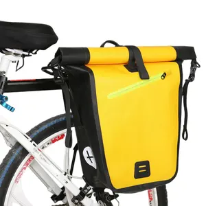 Sacs de vélo étanches soudés Transport en plein air grands sacs de selle de vélo équitation cyclisme voyage sac de selle de vélo