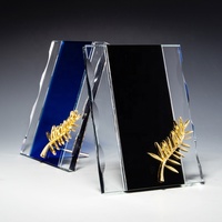 Trophées en cristal personnalisés IDEAL, plaques gravées pour récompenses d'honneur, certificats de licence, cadeaux