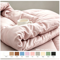 Ensemble de couette, oreiller et coussin de luxe, qualité supérieure, simple, uni, pour la maison et l'hôtel, 100% coton, 300TC, garnissage en polyester