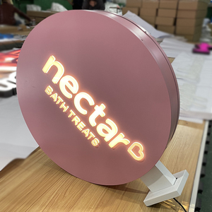 Không thấm Nước 12V tiêu thụ điện năng <span class=keywords><strong>LED</strong></span> Acrylic vòng tròn quảng cáo Logo <span class=keywords><strong>lightbox</strong></span> - Product Image 6