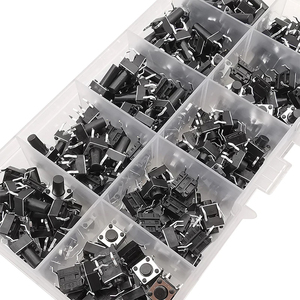 200 Stks/doos 6X6Mm Micro-Push Tact <span class=keywords><strong>Switch</strong></span> Kit 6X6X4.3Mm-13Mm Mini Tactiele Toggle Touch Knop Pcb Momentary <span class=keywords><strong>Dip</strong></span> 4pin Drukknop - Product Image 5