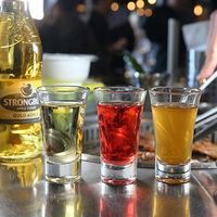 Verres à shot professionnels personnalisés avec logo, 1 oz, base épaisse, sans plomb, transparents, gravés, pour bar et fête