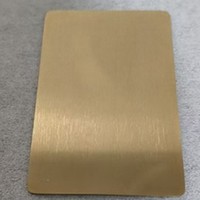 Cartes de visite vierges en acier inoxydable brossé mat, cartes postales métalliques pour marquage laser, impression UV couleur, fabriquées en Chine