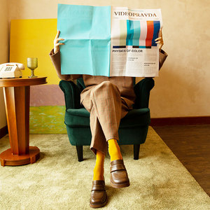 Tùy chỉnh thiết kế ống mỏng vớ Breathable mô hình chính thức giữa vớ cho tập luyện hàng ngày đầy màu sắc ăn mặc vớ - Product Image 4