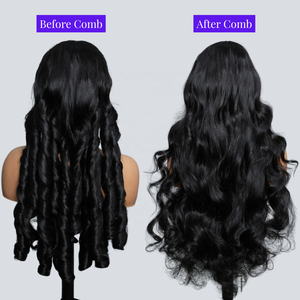 Venta al por mayor de cabello humano virgen indio crudo de 250 densidad HD peluca frontal de encaje completo pelucas de cabello humano frontal de encaje transparente natural - Product Image 2