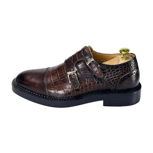 Zapatos de cuero de doble botón para hombre, estilo nuevo, zapatos de cuero para hombre de negocios, zapatos formales negros, zapatos de vestir y Oxfords - Product Image 6