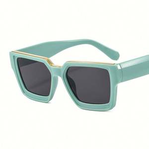 Gafas de Sol Cuadradas con Marco Grande y Estampado Colorido para Hombre y Mujer, Protección UV400, Novedad de Moda 2022 - Product Image 3