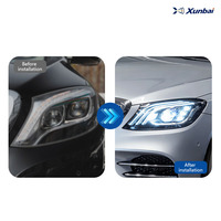 Faros LED XUNBAI Estilo Maybach de 12V 60W para Mercedes Clase S W222 2014-2017, DRL, CAN Bus, Plug and Play, Piezas de Auto para Mejora