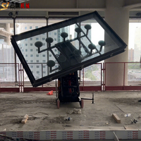 Outil de levage de verre robuste de 800 kg, robot d'installation de verre mobile avec six ventouses
