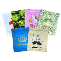 Sachet Doypack Mylar 3,5g-28g avec fermeture éclair auto-scellante, refermable, opaque, qualité alimentaire, impression hélio, Chine