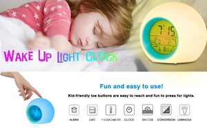 Bán Buôn Sáng Tạo Vòng Perpetual Lịch Hình Cầu Ánh Sáng Ban Đêm Đầy Màu Sắc Bàn Đồng Hồ Cạnh Giường Ngủ Trẻ Em Đồng Hồ Báo Thức Tùy Chỉnh - Product Image 4