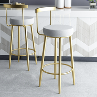 Chaise de Bar de Restaurant nordique bjflamingo, dossier de café, chaise haute