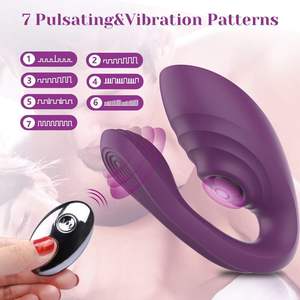 Vibrateur Couple Amazon Dildo Stimulation Clitoridienne Point G 7 Modes de Vibration Pulsante Contrôle Sans Fil Rechargeable par USB Jouet Sexuel - Product Image 3