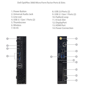 Dells <span class=keywords><strong>OptiPlex</strong></span> <span class=keywords><strong>3070</strong></span>, personalizada, profesional, microescritorio, negocios - Product Image 5