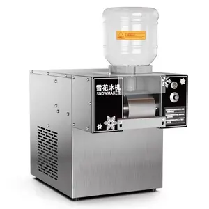 304 paslanmaz çelik buz makinesi ticari süt çay ikram makinesi ekipmanları süt yüzlü sürekli buz makinesi