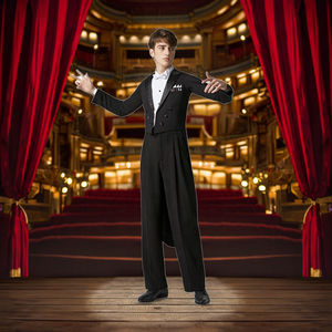 Abito da ballo da sala su misura per <span class=keywords><strong>uomo</strong></span> con consegna rapida, personalizzato, per vendita al dettaglio, costume da ballo da <span class=keywords><strong>uomo</strong></span>, costumi per TV <span class=keywords><strong>e</strong></span> <span class=keywords><strong>film</strong></span> - Product Image 4