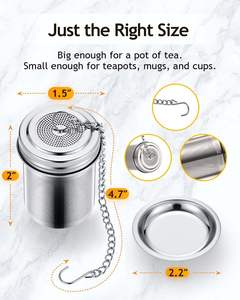 كرة شاي Infuser مع فلتر قابل لإعادة الاستخدام Infuser كرة شاي InfuserTea Ball - Product Image 2