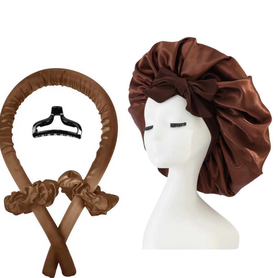 Marron avec bonnet à nœud