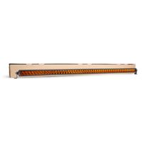 Barre lumineuse LED ambre de 40 pouces, 240W, faisceau combiné spot et flood à une seule rangée pour camion, 4x4, UTV, tout-terrain
