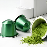 Capsules de café matcha soyeuses et délicates, dosettes de thé vert latte, boisson instantanée, machine à expresso à portion individuelle
