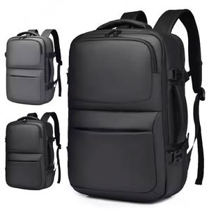 Sac à dos pour ordinateur portable en PU imperméable grande capacité, décontracté et professionnel, pour les voyages en extérieur, avec fonction de loisirs - Product Image 1