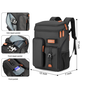 กระเป๋าเป้สะพายหลังเก็บความเย็นเบียร์ขนาดใหญ่สามารถพับเก็บได้สำหรับเดินทางไปแคมป์ปิ้งออกแบบได้ตามแฟชั่น - Product Image 2