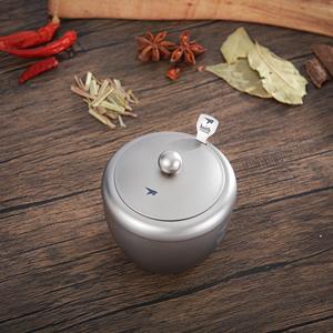 Gran oferta, botellas de condimentos de titanio puro de 220ml, Salero y pimentero, tapas de tarros de especias, cuchara de titanio para cocina, herramientas de especias y hierbas - Product Image 6