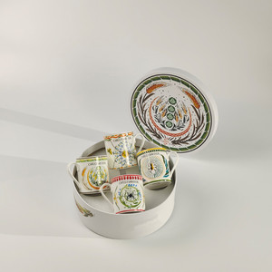 Mosh Ceramic Coffee Water Milk Mug with Lid Office Home Desktop fairy Festival Gift <b>Set</b> - Product Image 2