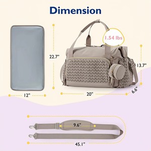 Sac à langer unisexe grande capacité USB pour maman et papa, sac à dos à couches portable et imperméable, tendance - Product Image 1