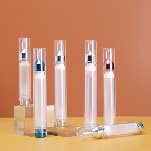 Chine <span class=keywords><strong>pas</strong></span> <span class=keywords><strong>cher</strong></span> 5ml 10ml 15ml vide PS plastique or argent cosmétique emballage de sérum pour les yeux bouteille de <span class=keywords><strong>seringue</strong></span> sans air sous vide - Product Image 1