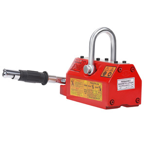 Lève-charge magnétique permanent avec poignée de 7,75 pouces, aimant de 8 pouces, capacité de 100-600 kg, outil de levage industriel en acier avec œillet de levage - Product Image 1