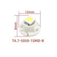 Ampoule LED T4.7 Neo Wedge, ampoule LED T4.7 5050 1SMD pour tableau de bord, éclairage intérieur de voiture, 12V