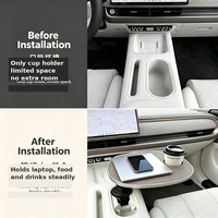 Table flottante multifonctionnelle pour voiture ORA 5 2026 avec porte-gobelet et rangement pour aliments et travail