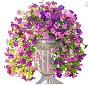 Orchidée <span class=keywords><strong>Vanda</strong></span> Artificielle Murale <span class=keywords><strong>Violette</strong></span> en Plastique Semi-Faite à la Main, Guirlande pour Baldaquins Extérieurs et Paniers Suspendus, Saint-Valentin - Product Image 1