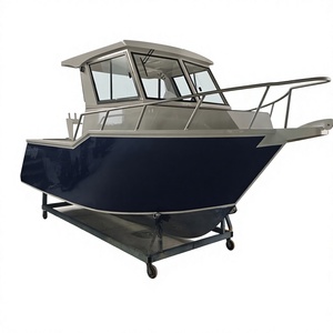 Imbarcazione da Pesca in Alluminio a V Profonda con Cabina Aperta, Barca Veloce da 7,8 Metri in Alluminio Marino, Yacht Sportivo - Product Image 2