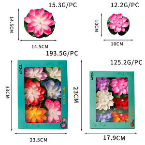 Lámpara de Vela LED de Plástico Impermeable para Interiores/Exteriores, Vela Flotante de Loto, Decoración Navideña para <span class=keywords><strong>Agua</strong></span>, Lámpara de Río, Loto de los Deseos - Product Image 4