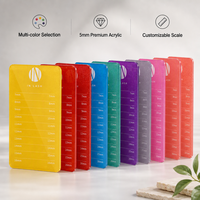 Palette à cils en acrylique en gros, multicolore, professionnelle, pour l'organisation des extensions de cils