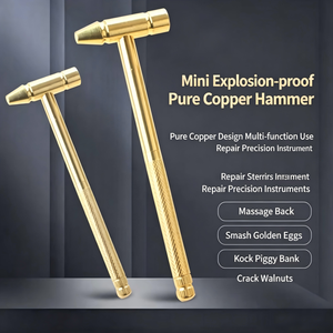 Tournevis multifonctionnel en cuivre avec marteau, mini-outil portable pour réparation et travaux manuels - Product Image 3